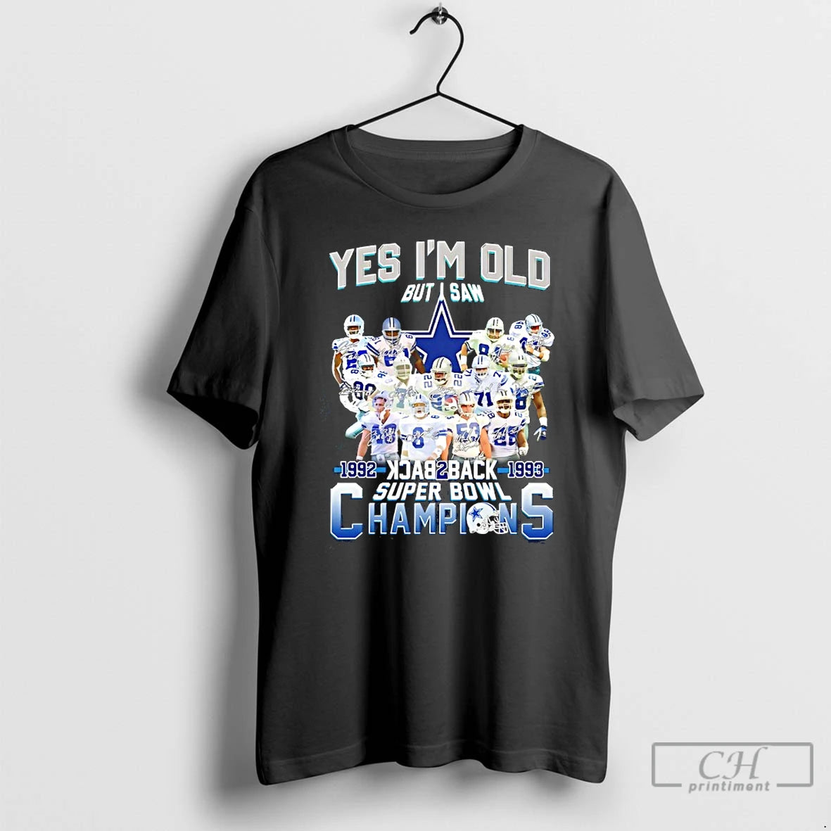 Classic Dallas Cowboys Yes Im Old But I Saw Back 2 Back 1992 1993 Super T-Shirts, Hoodie, Sweatshirt | InkRitualCo.com
