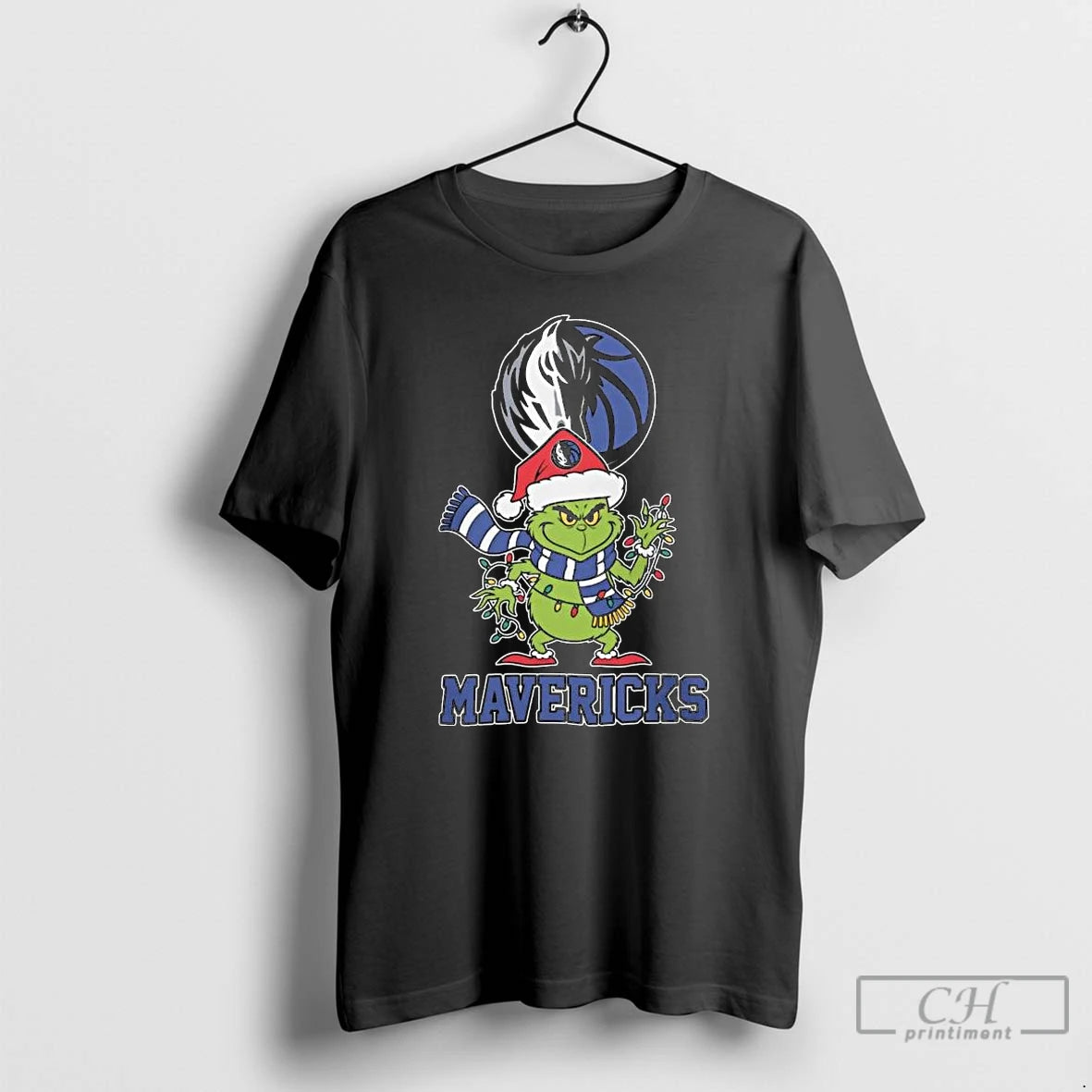 Classic Dallas Mavericks X Grinch Santa Lights Christmas 2025 Long Sleve T Shirts Hoodie, Sweatshirt | InkRitualCo.com
