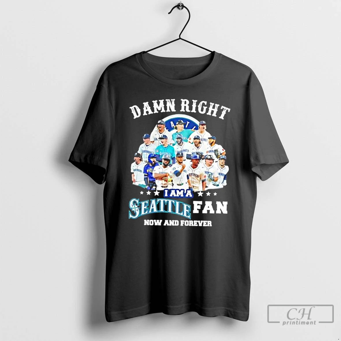 Classic Damn Right I Am A Seattle Mariners Fan Now And Forever Players Signatures T-Shirts, Hoodie, Sweatshirt