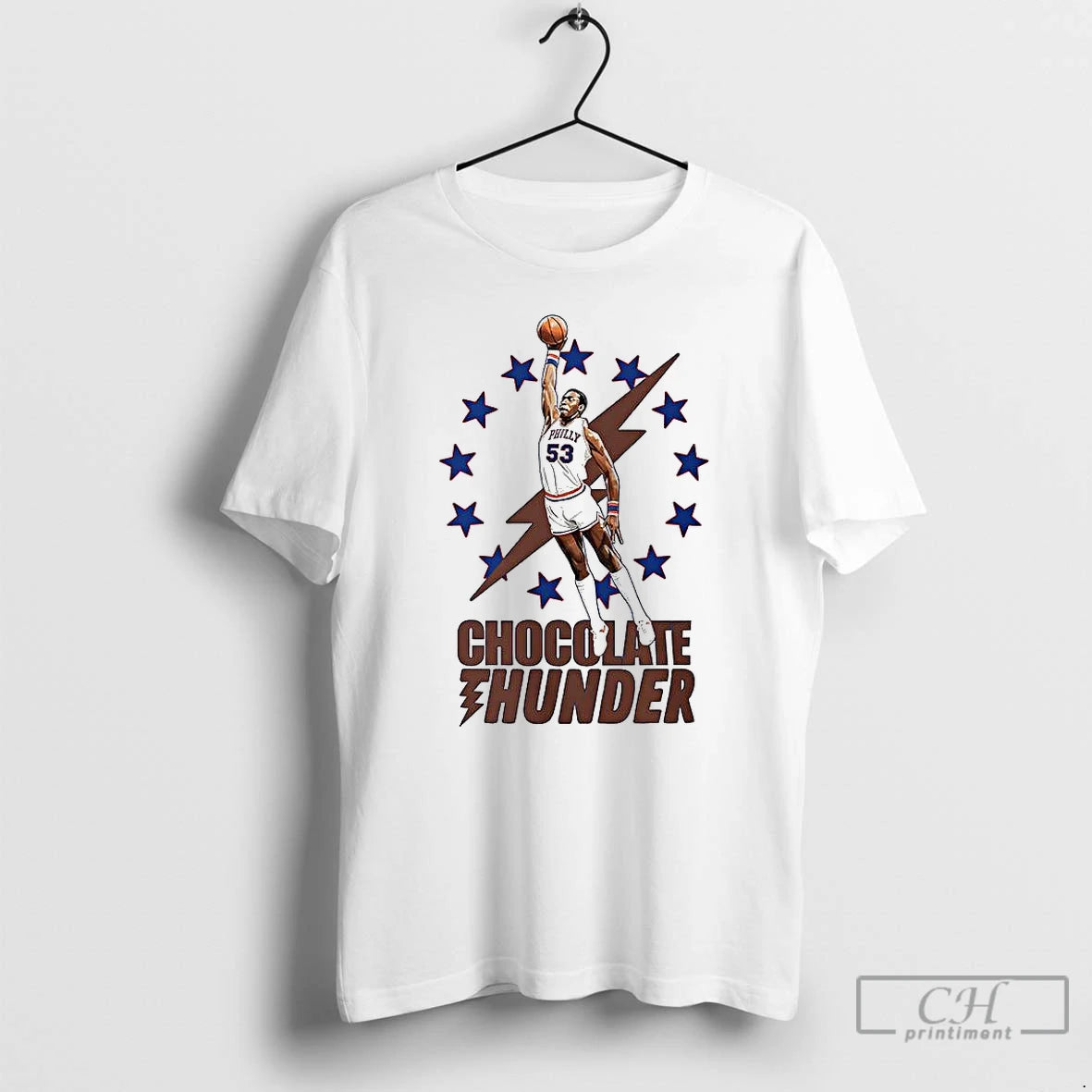 Classic Darryl Dawkins Philadelphia 76ers Chocolate Thunder Dunk T-Shirts, Hoodie, Sweatshirt | InkRitualCo.com