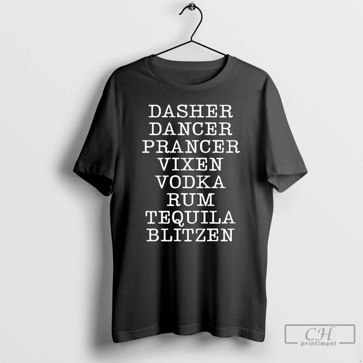 Classic Dasher Dancer Prancer Vixen Vodka Rum Tequila And Blitzen T-Shirts, Hoodie, Sweatshirt | InkRitualCo.com