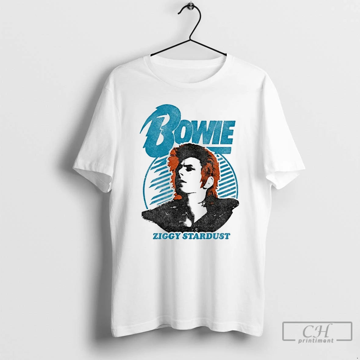 Classic David Bowie Ziggy Stardust Orange Hair T-Shirts, Hoodie, Sweatshirt | InkRitualCo.com
