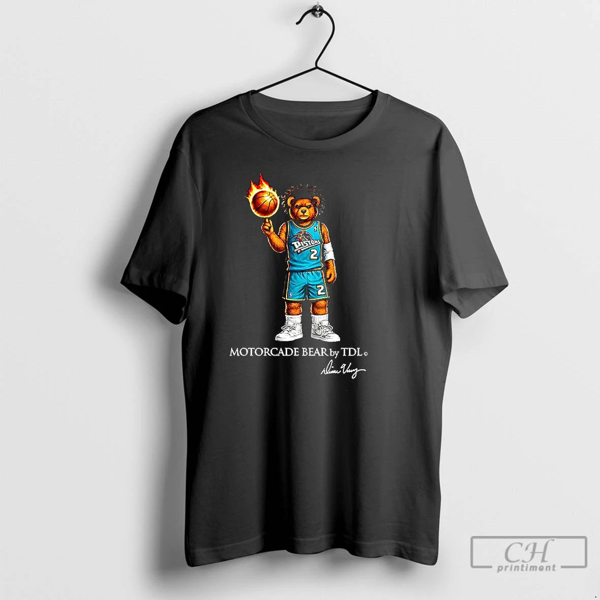 Classic Detroit Pistons Basketball Motorcade Bear By Tdl T-Shirts, Hoodie, Sweatshirt | InkRitualCo.com
