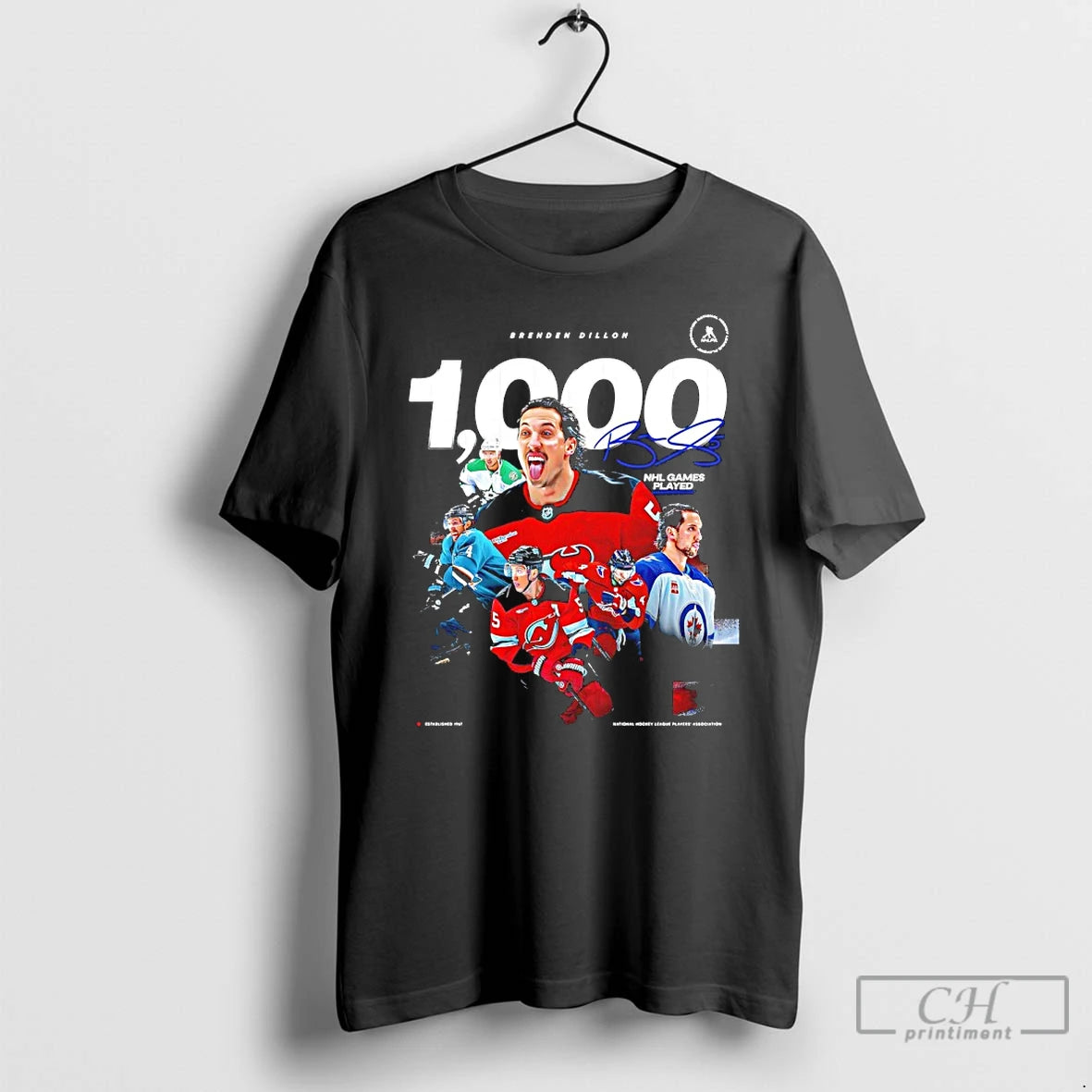 Classic Devils Brenden Dillon 1000 Nhl Career Games Played Signature T-Shirts, Hoodie, Sweatshirt | InkRitualCo.com