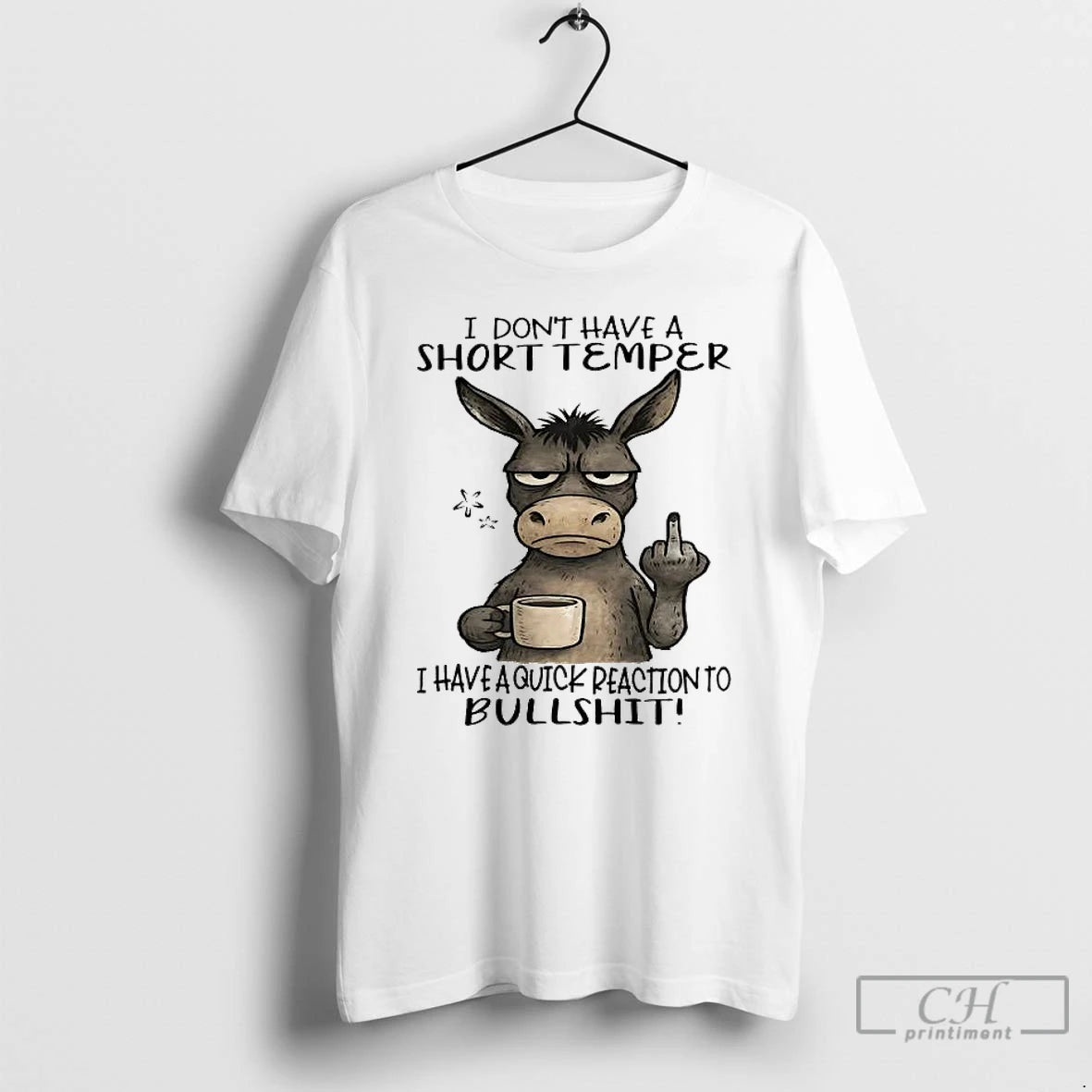 Classic Donkey I Dont Have A Short Temper I Have A Quick Reaction To Bullshit T-Shirts, Hoodie, Sweatshirt | InkRitualCo.com