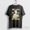 Classic Dont Mess With A Girl In Camo Retro Army T Shirts Hoodie, Sweatshirt | InkRitualCo.com