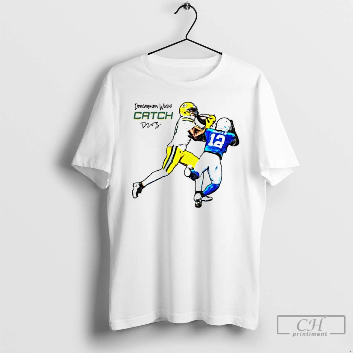 Classic Dontayvion Wicks Catch Green Bay Packers Vs Lions Detroit Signature T-Shirts, Hoodie, Sweatshirt | InkRitualCo.com