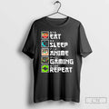 Classic Eat Sleep Anime Gaming Repeat Gamer T-Shirts, Hoodie, Sweatshirt | InkRitualCo.com