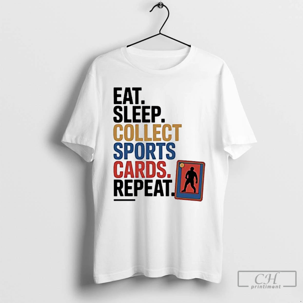 Classic Eat Sleep Collect Sports Cards Repeat Collecting Basketball T-Shirts, Hoodie, Sweatshirt | InkRitualCo.com