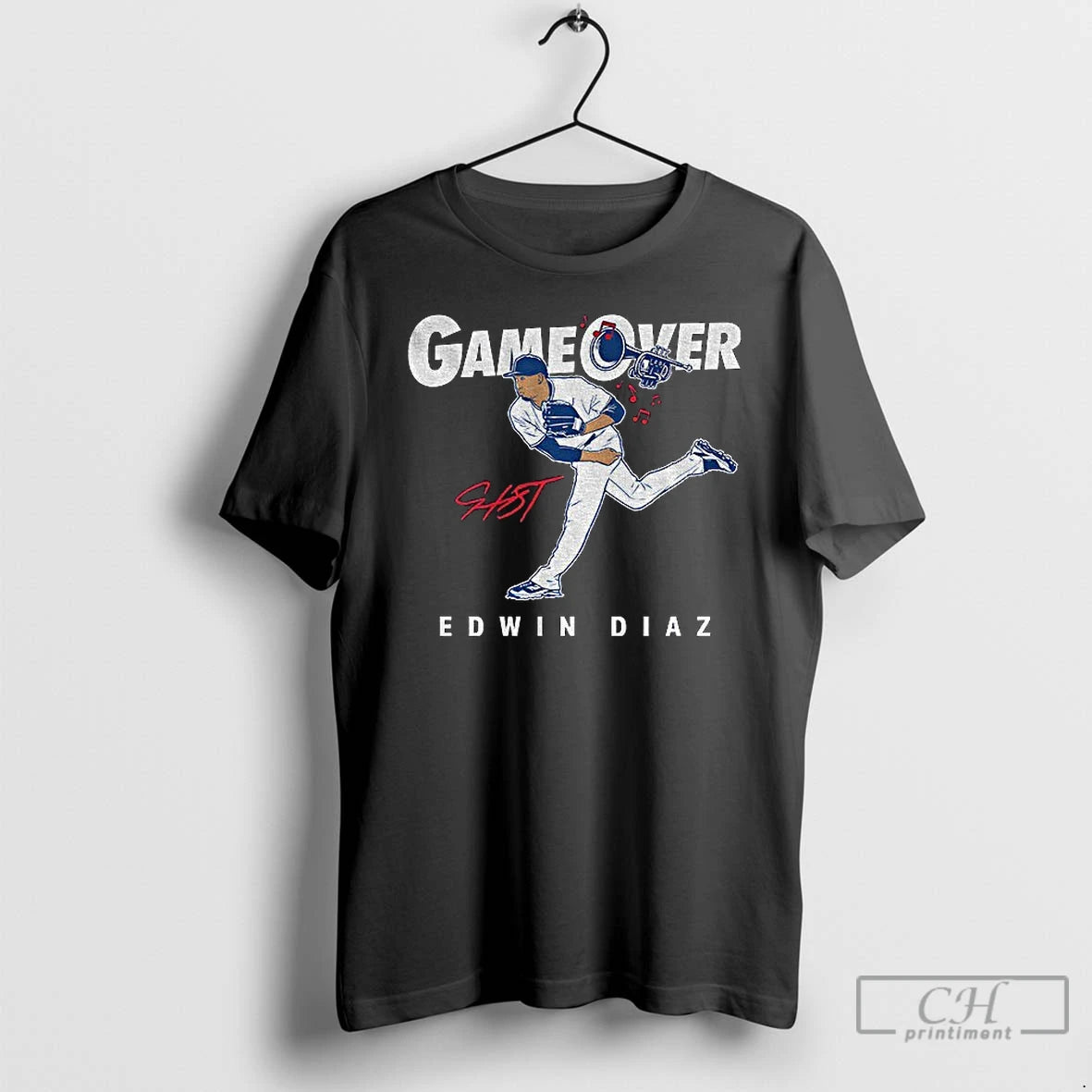 Classic Edwin Diaz Los Angeles Dodgers Mlb Baseball Game Over Signature T-Shirts, Hoodie, Sweatshirt | InkRitualCo.com