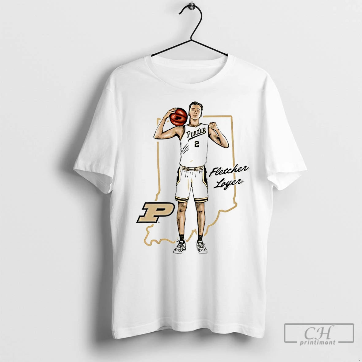 Classic Fletcher Loyer Purdue Boilermakers Illustrated T-Shirts, Hoodie, Sweatshirt | InkRitualCo.com