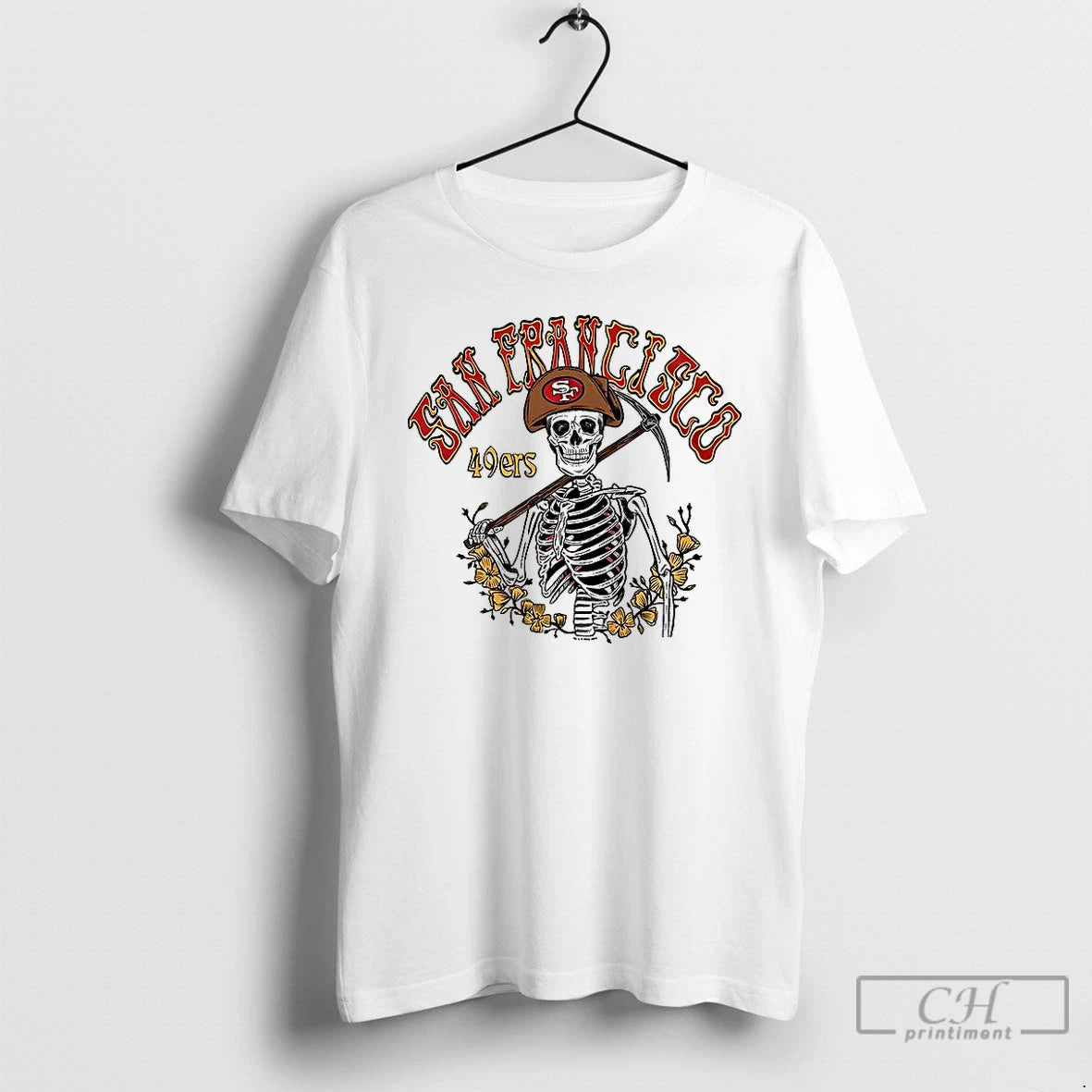 Classic Francisco 49ers Fooball Miner Skeleton T Shirts Hoodie, Sweatshirt | InkRitualCo.com