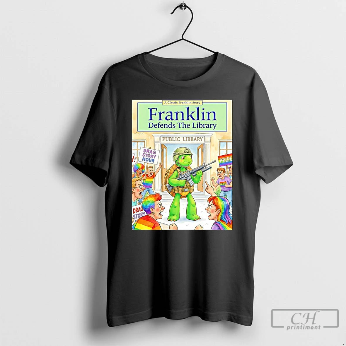 Classic Franklin Defends The Library T-Shirts, Hoodie, Sweatshirt | InkRitualCo.com