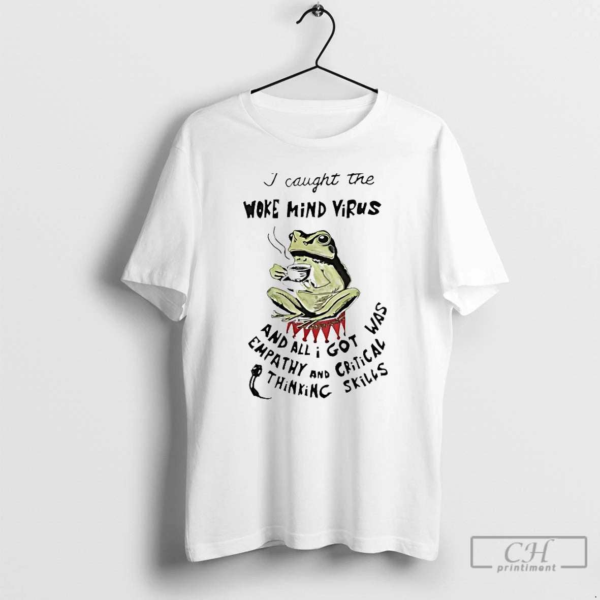 Classic Frog I Caught The Woke Mind Virus T Shirts Hoodie, Sweatshirt | InkRitualCo.com