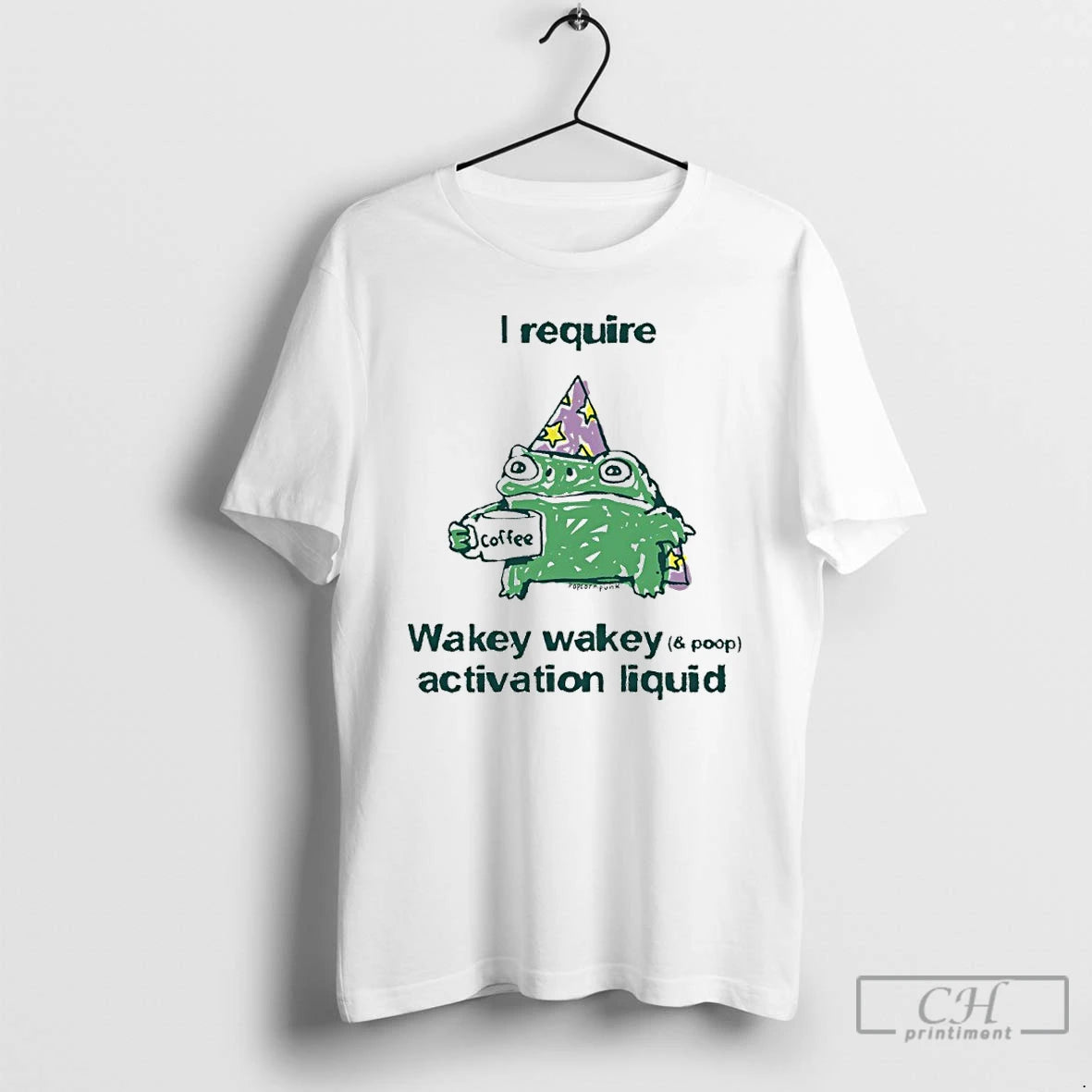 Classic Frog Coffee I Require Wakey Wakey Activation Liquid T-Shirts, Hoodie, Sweatshirt | InkRitualCo.com