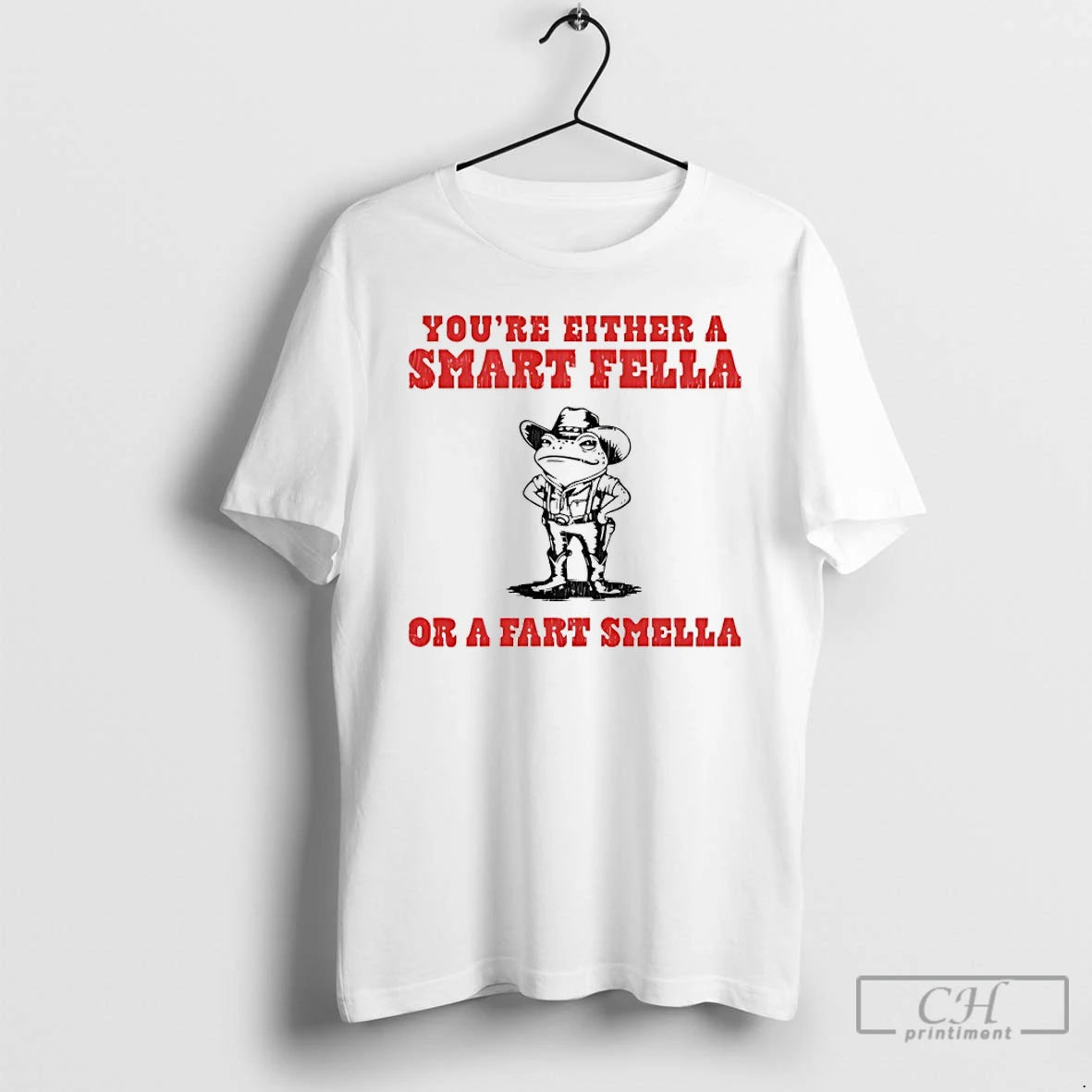 Classic Frog Cowboy Youre Either A Smart Fella Or A Fart Smella T Shirts Sweater Hoodie, Sweatshirt | InkRitualCo.com