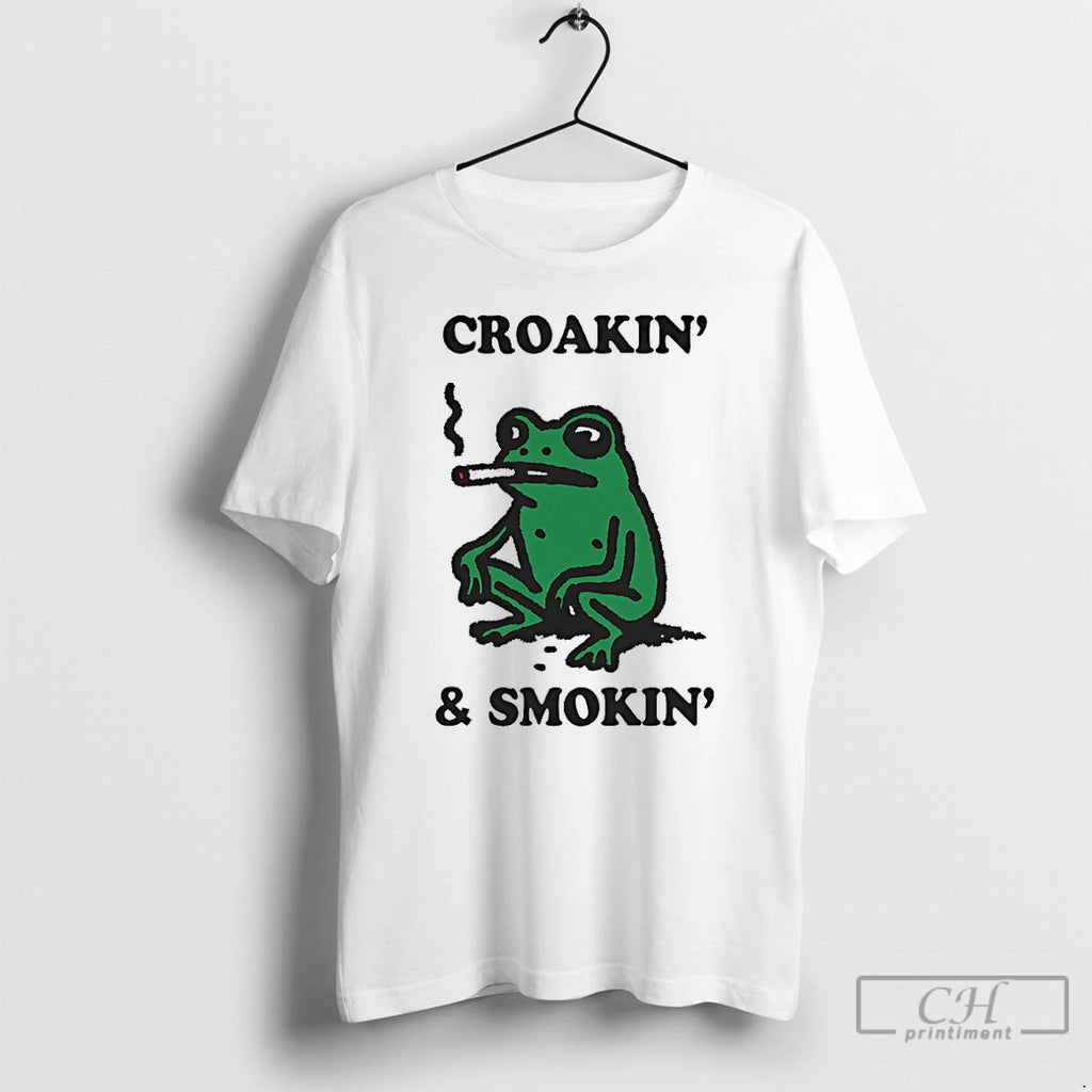 Classic Frog Croakin And Smokin T Shirts Hoodie, Sweatshirt | InkRitualCo.com