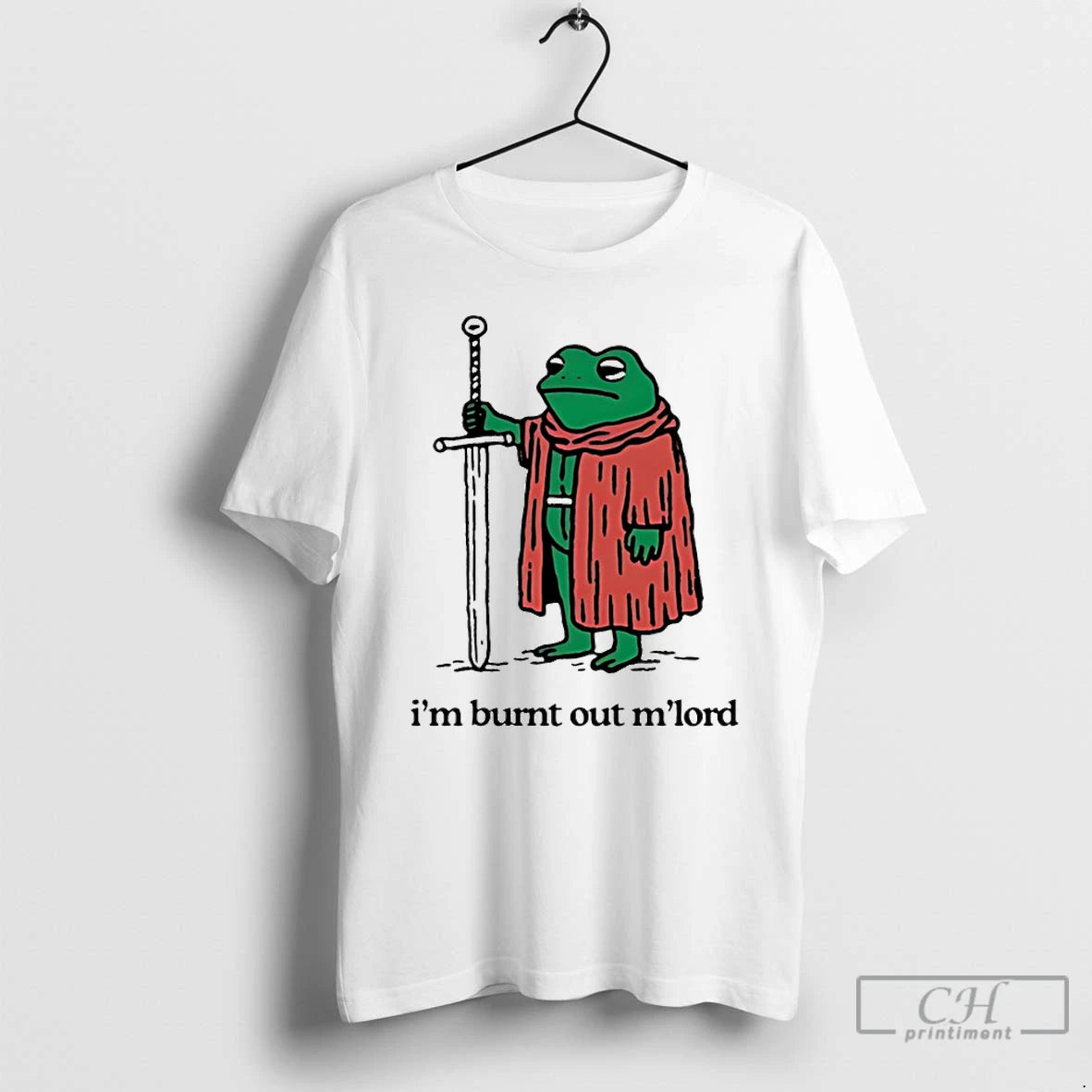 Classic Frog With Sword Im Burnt Out Mlord T-Shirts, Hoodie, Sweatshirt | InkRitualCo.com