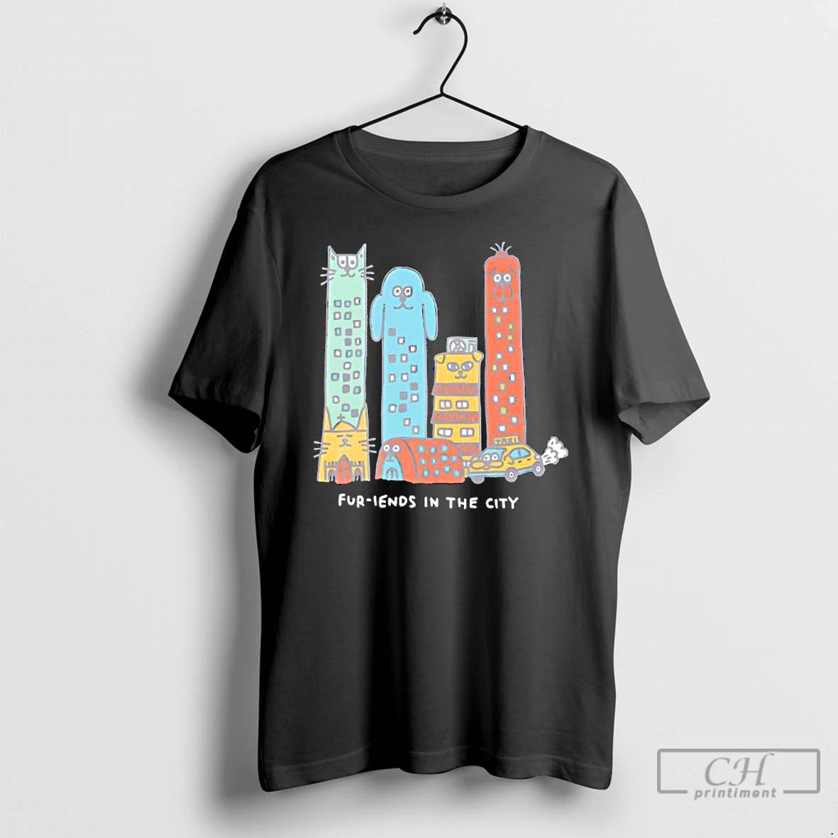 Classic Fur Iends In The City Skyscrapers And A Tax T-Shirts, Hoodie, Sweatshirt | InkRitualCo.com