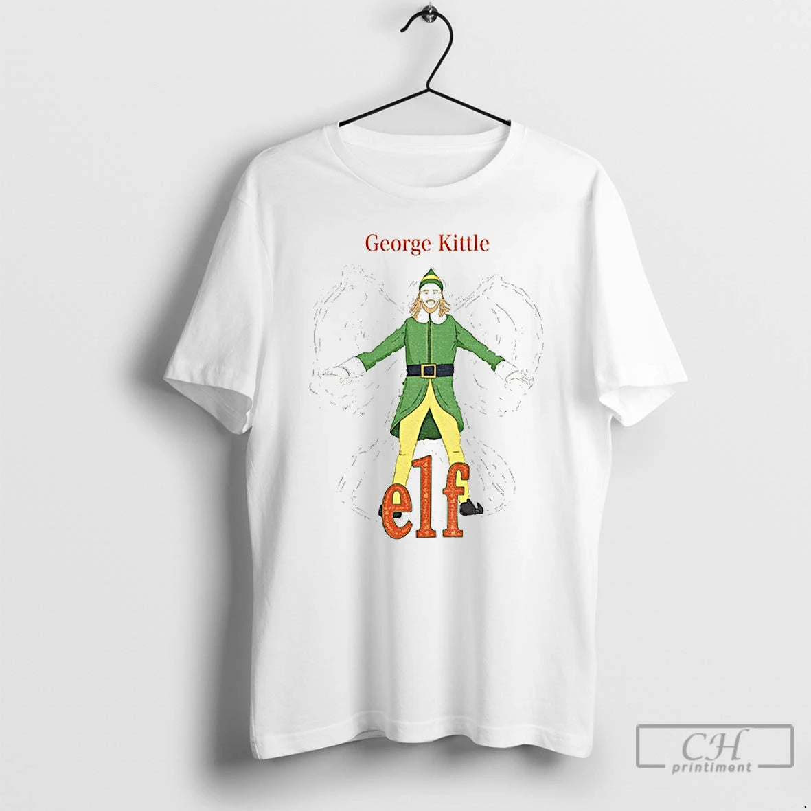 Classic George Kittle Buddy The Elf Merry Christmas T-Shirts, Hoodie, Sweatshirt | InkRitualCo.com