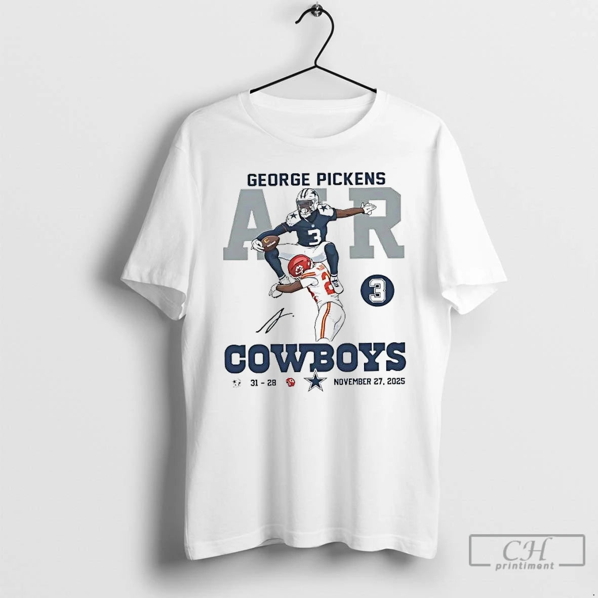 Classic George Pickens Air Hurdle Dallas Cowboys T-Shirts, Hoodie, Sweatshirt | InkRitualCo.com