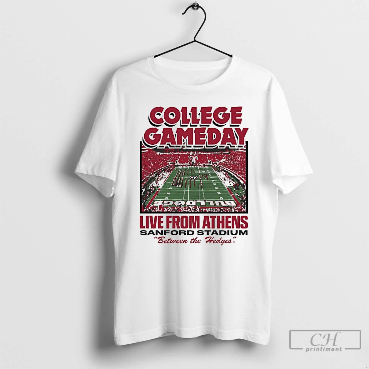 Classic Georgia Bulldogs College Gameday Live From Athens Sanford Stadium Between The Hedges T Shirts Hoodie, Sweatshirt