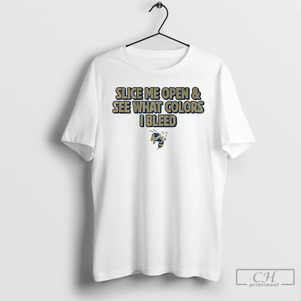 Classic Georgia Tech Yellow Jackets Slice Me Open See What Colors I Bleed T Shirts Hoodie, Sweatshirt | InkRitualCo.com