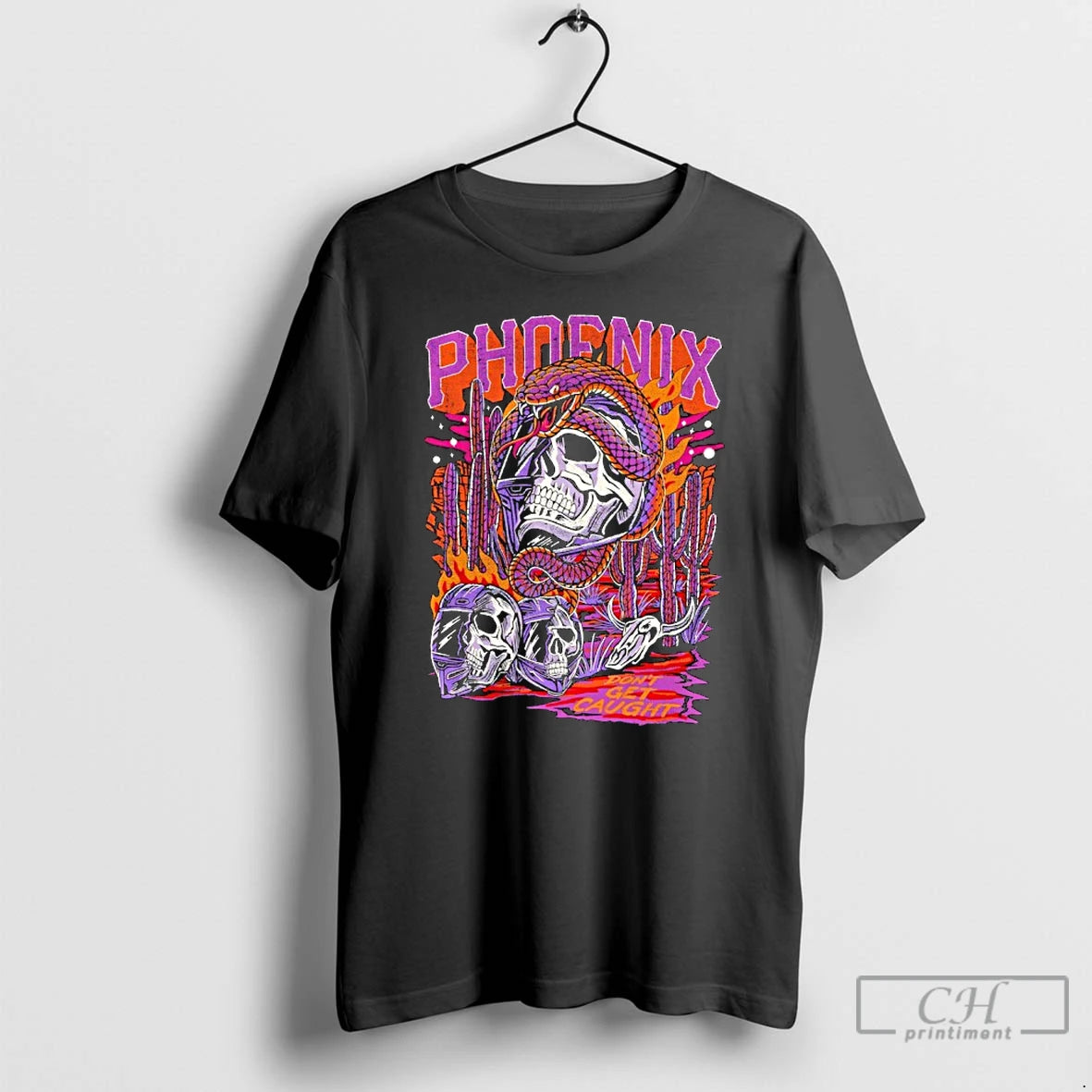 Classic Ghost Phoenix Dont Get Caught Skull T-Shirts, Hoodie, Sweatshirt | InkRitualCo.com