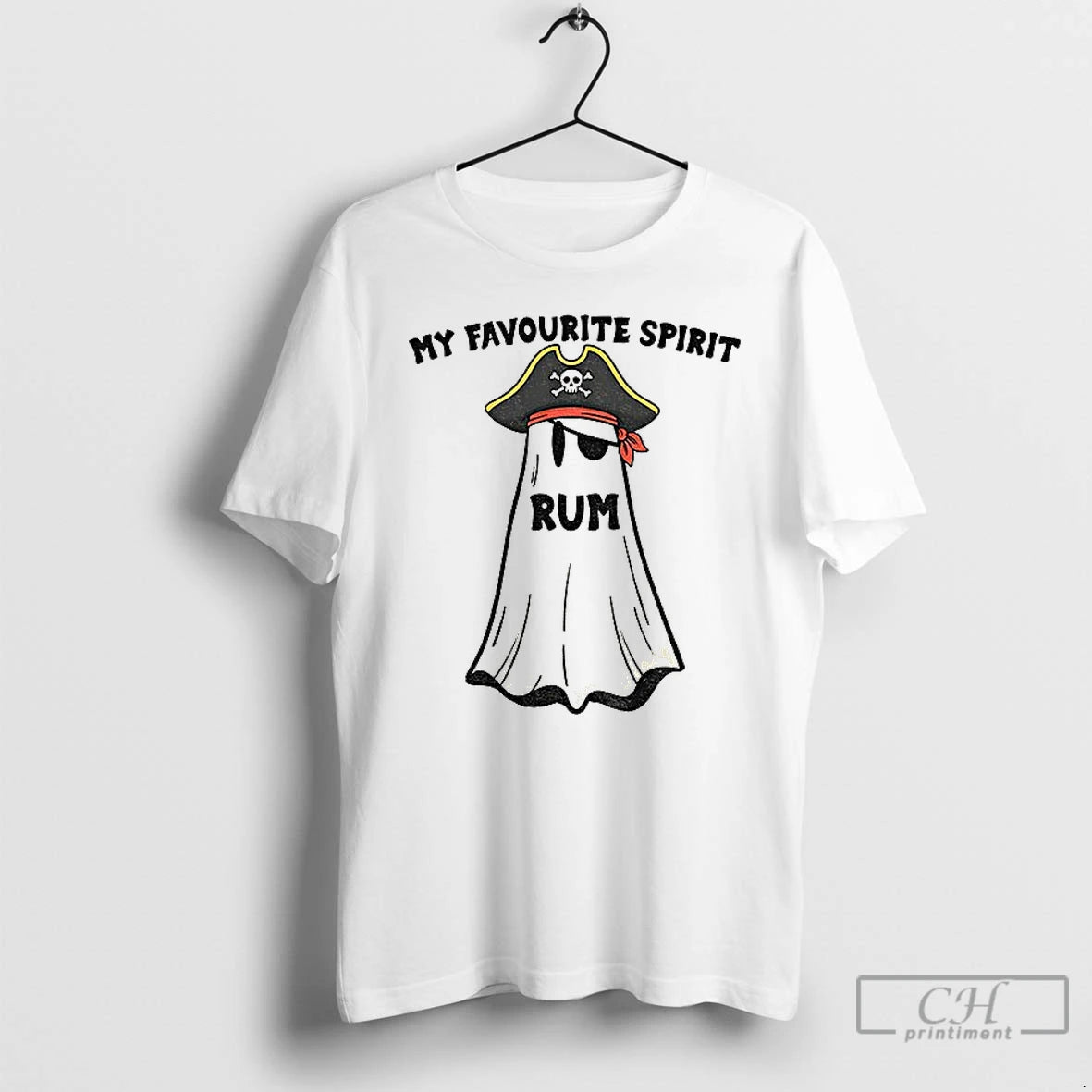 Classic Ghost Pirate Hat My Favourite Spirit Rum Halloween T Shirts Hoodie, Sweatshirt | InkRitualCo.com