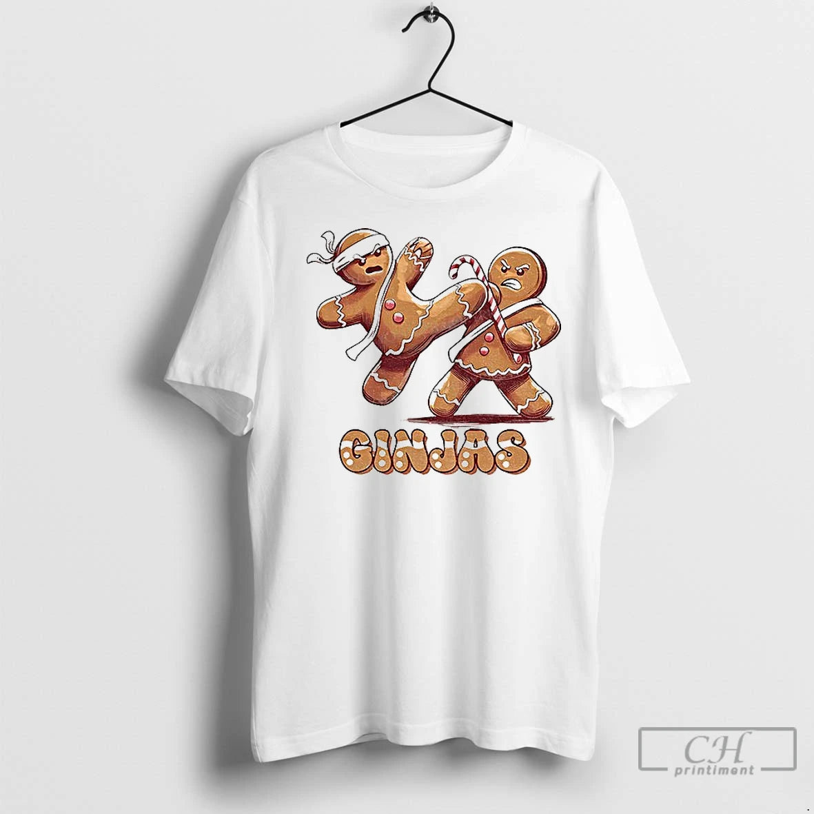 Classic Gingerbread Man Karate Ginjas Merry Christmas T-Shirts, Hoodie, Sweatshirt | InkRitualCo.com