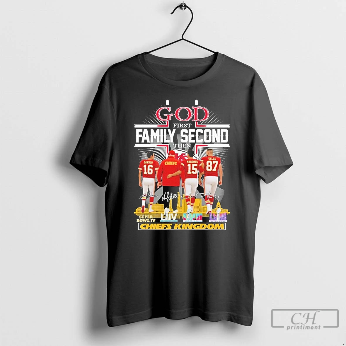 Classic God First Family Second Then Kansas City Chiefs Signature T-Shirts, Hoodie, Sweatshirt | InkRitualCo.com