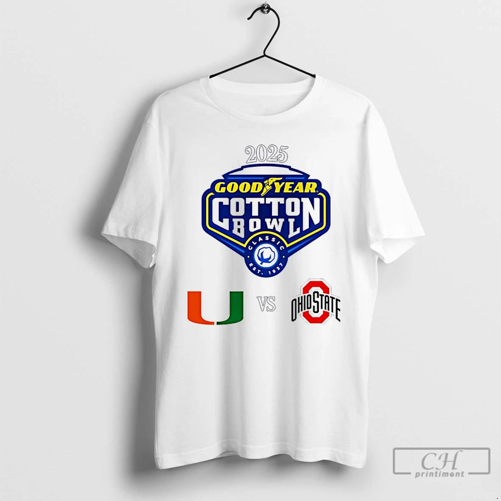 Classic Goodyear Cotton Bowl Cfp Quarterfinals 2026 Miami Vs Ohio State T-Shirts, Hoodie, Sweatshirt | InkRitualCo.com