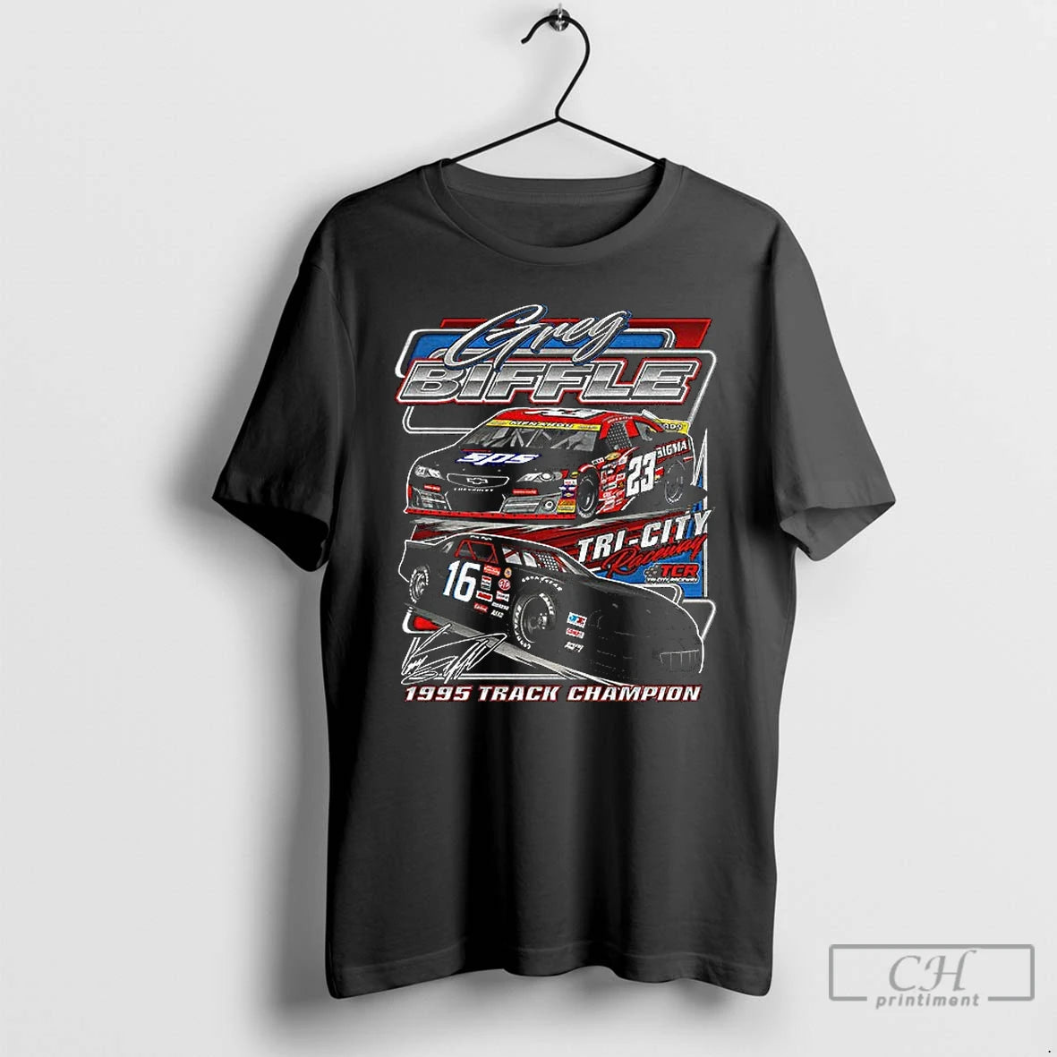 Classic Greg Biffle Tri City Raceway 1995 Track Champion Signature T-Shirts, Hoodie, Sweatshirt | InkRitualCo.com
