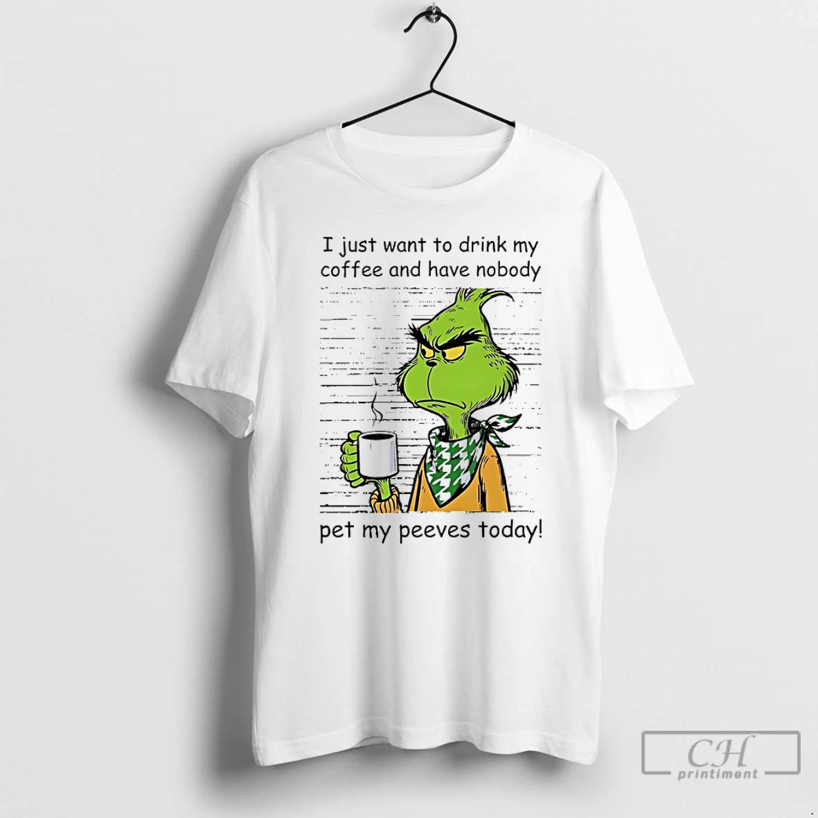 Classic Grinch I Just Want To Drink My Coffee And Have Nobody Pet My Peeves T-Shirts, Hoodie, Sweatshirt | InkRitualCo.com