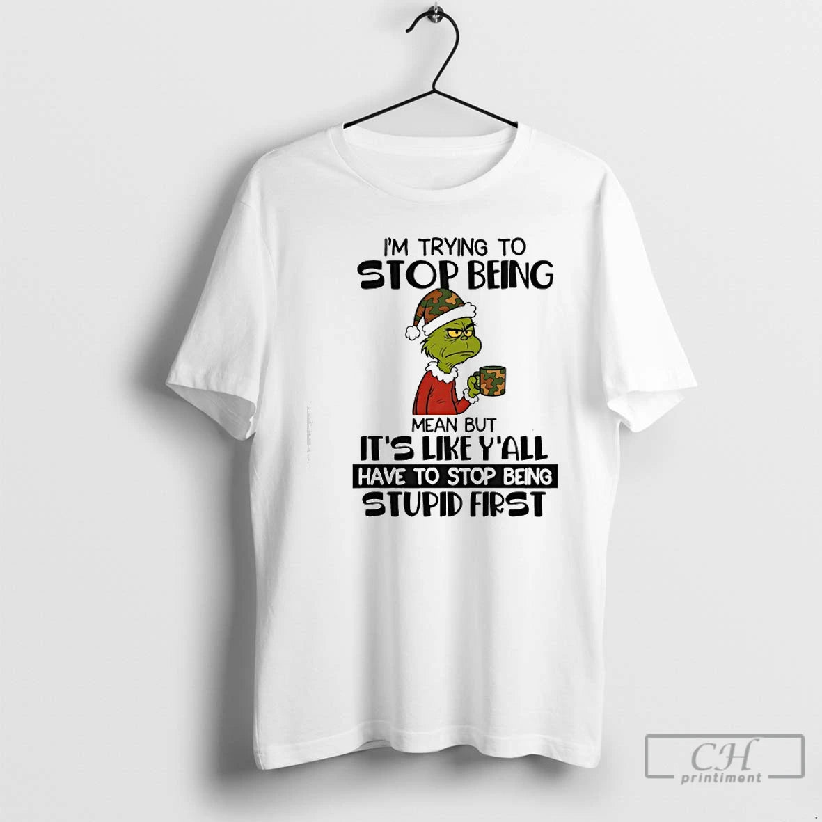 Classic Grinch Im Trying To Stop Being Mean But Its Like Yall Have To Stop T-Shirts, Hoodie, Sweatshirt | InkRitualCo.com