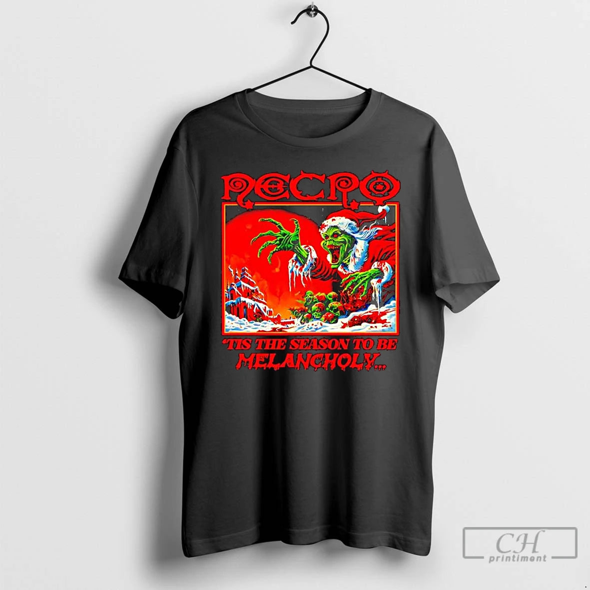 Classic Grinch Necro Tis The Season To Be Melancholy T-Shirts, Hoodie, Sweatshirt | InkRitualCo.com