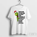 Classic Grinch Santa Claus Welcome To Old Age You Now Take Pictures Of Instructions So T-Shirts, Hoodie, Sweatshirt