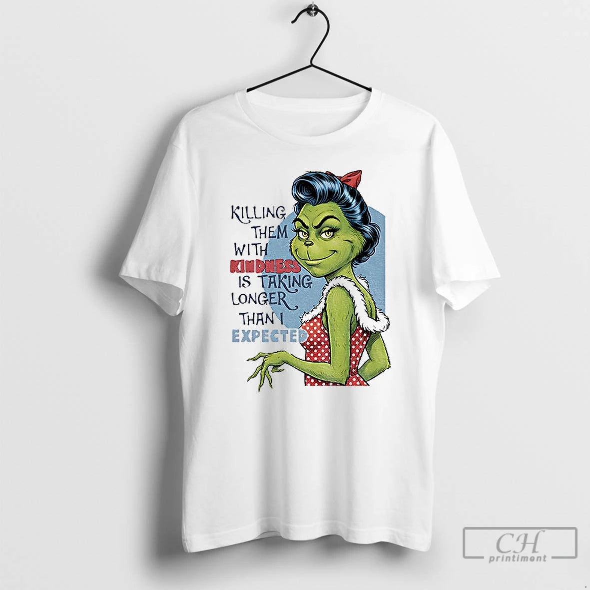 Classic Grinch Santa Killing Them With Kindness Is Taking Longer Christmas T-Shirts, Hoodie, Sweatshirt | InkRitualCo.com