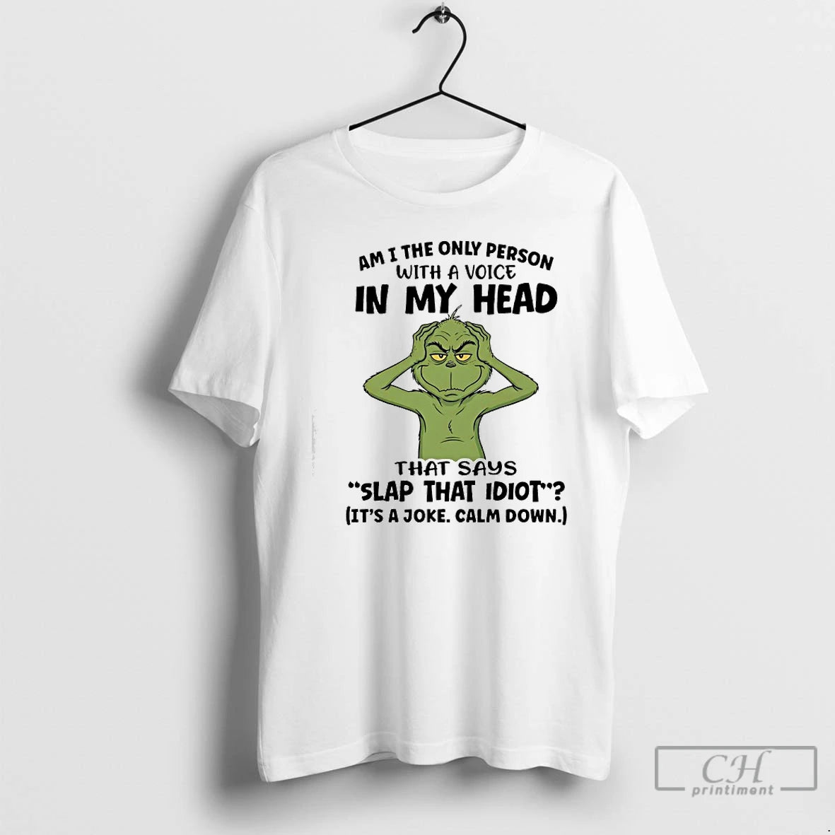 Classic Grinch Am I The Only Person With A Voice In My Head T Shirts Hoodie, Sweatshirt | InkRitualCo.com