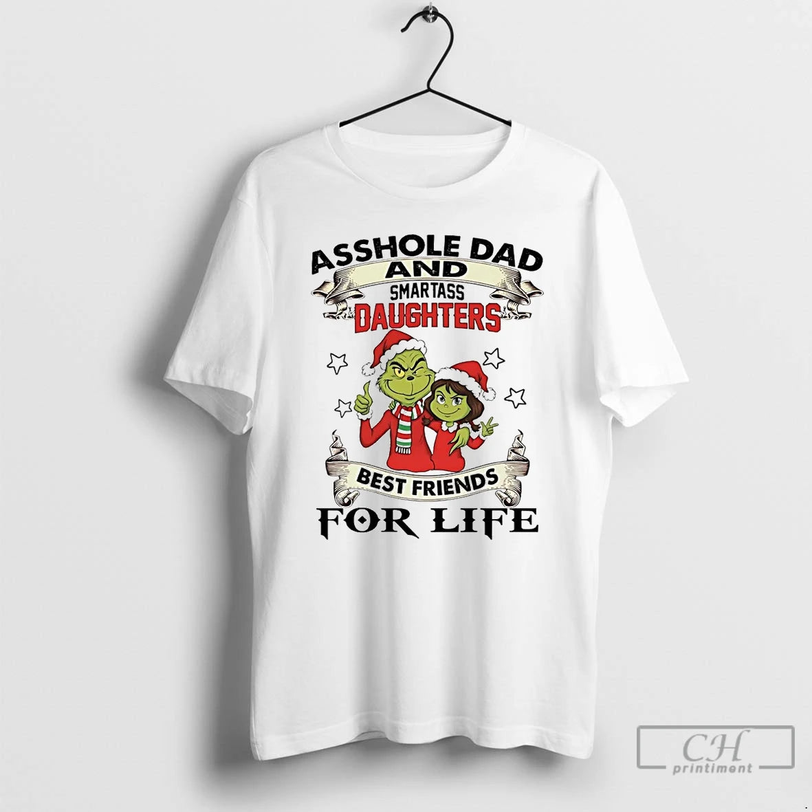 Classic Grinch Asshole And Smartass Daughter Best Friends Christmas T-Shirts, Hoodie, Sweatshirt | InkRitualCo.com
