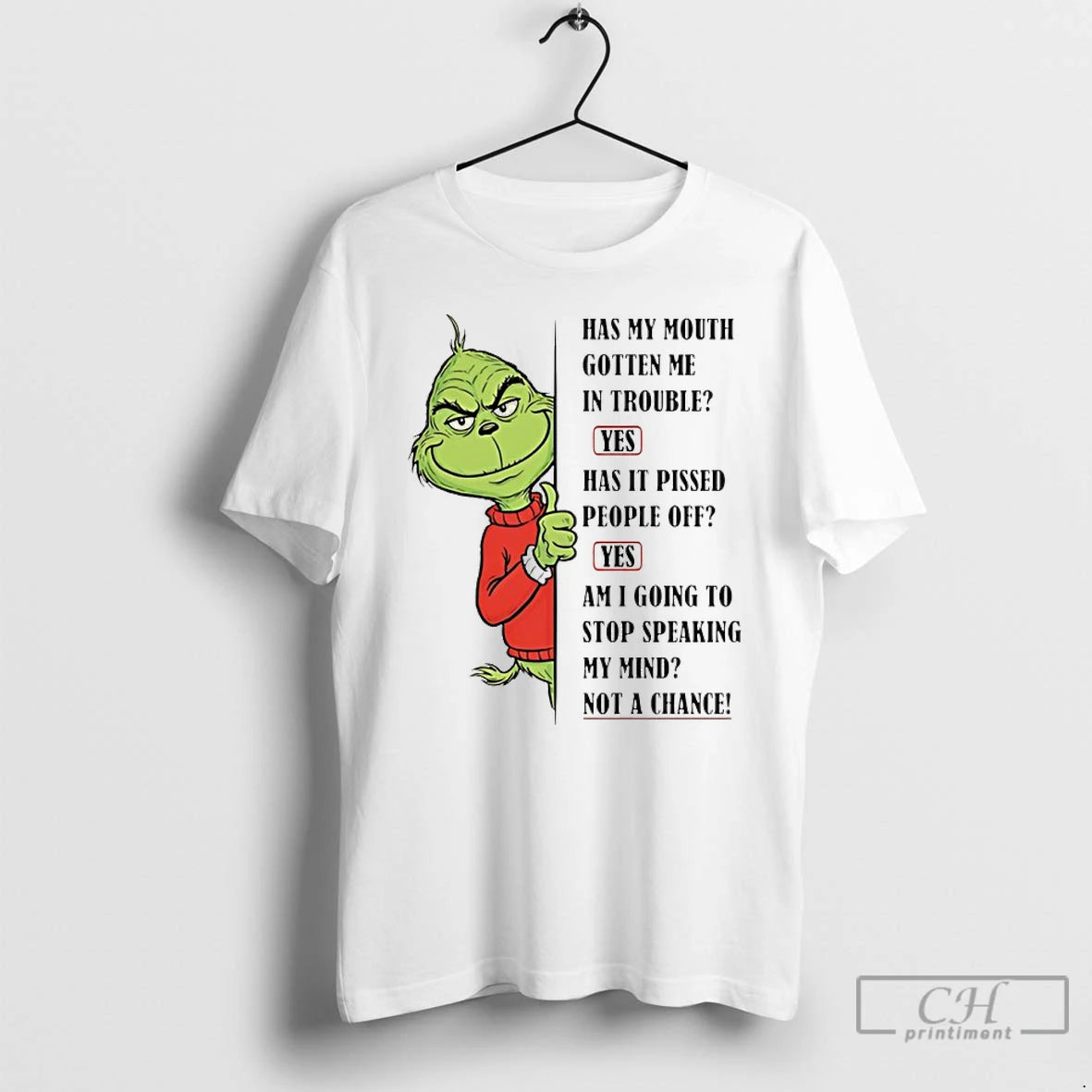 Classic Grinch Has My Mouth Gotten Me In Trouble Yes Has It Pissed People Off T-Shirts, Hoodie, Sweatshirt | InkRitualCo.com