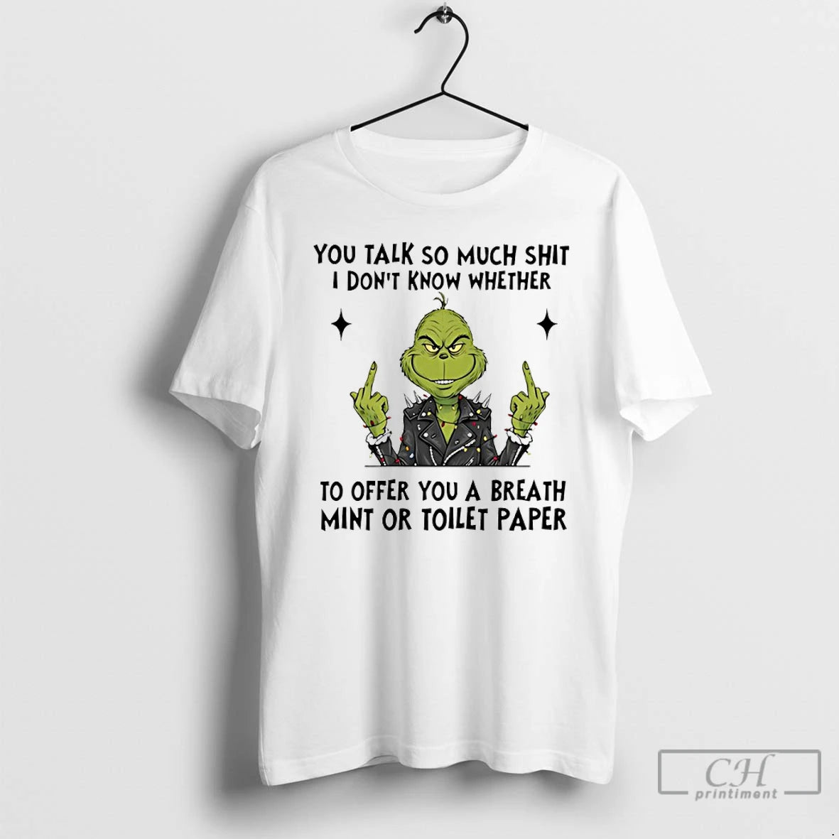 Classic Grinch Middle Finger You Talk So Much Shit I Dont Know Whether T Shirts Hoodie, Sweatshirt | InkRitualCo.com