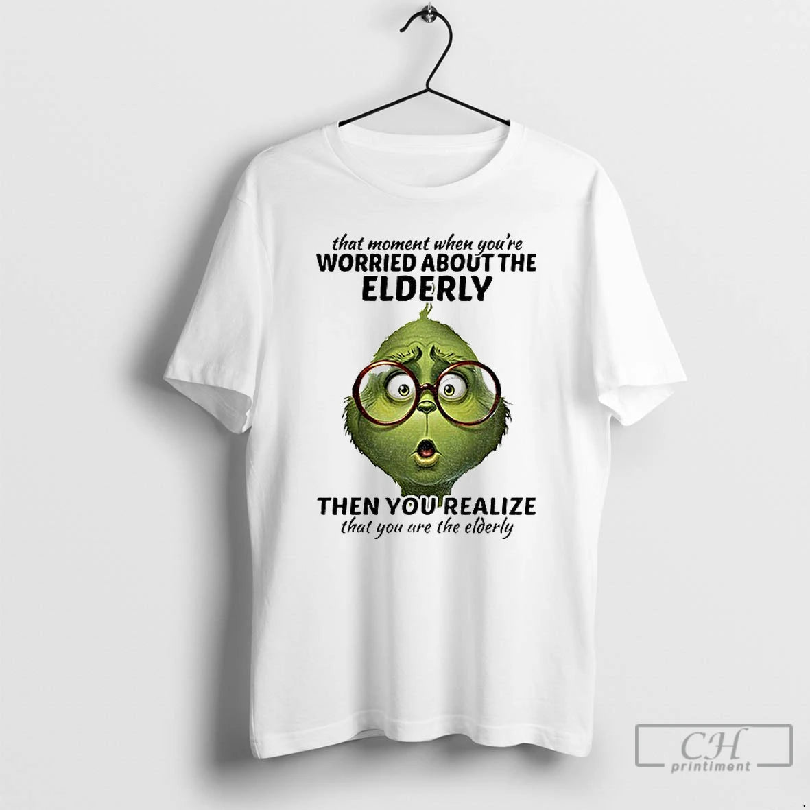 Classic Grinch That Moment When Youre Worried About The Elderly Christmas T-Shirts, Hoodie, Sweatshirt | InkRitualCo.com