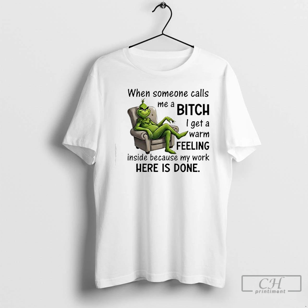 Classic Grinch When Someone Calls Me A Bitch Here Is Done T-Shirts, Hoodie, Sweatshirt | InkRitualCo.com