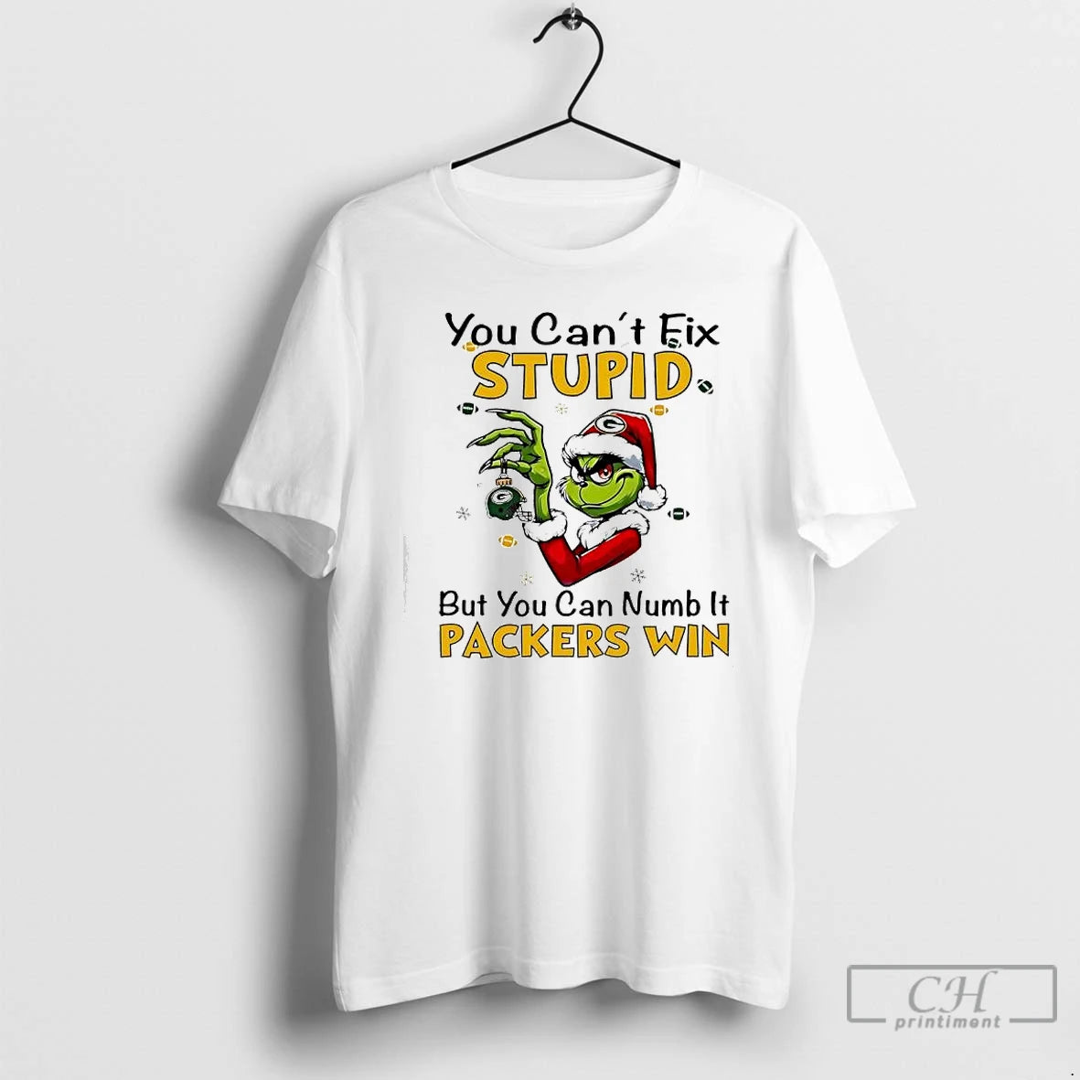 Classic Grinch You Cant Fix Stupid But You Can Numb It Green Bay Packers Win T-Shirts, Hoodie, Sweatshirt | InkRitualCo.com