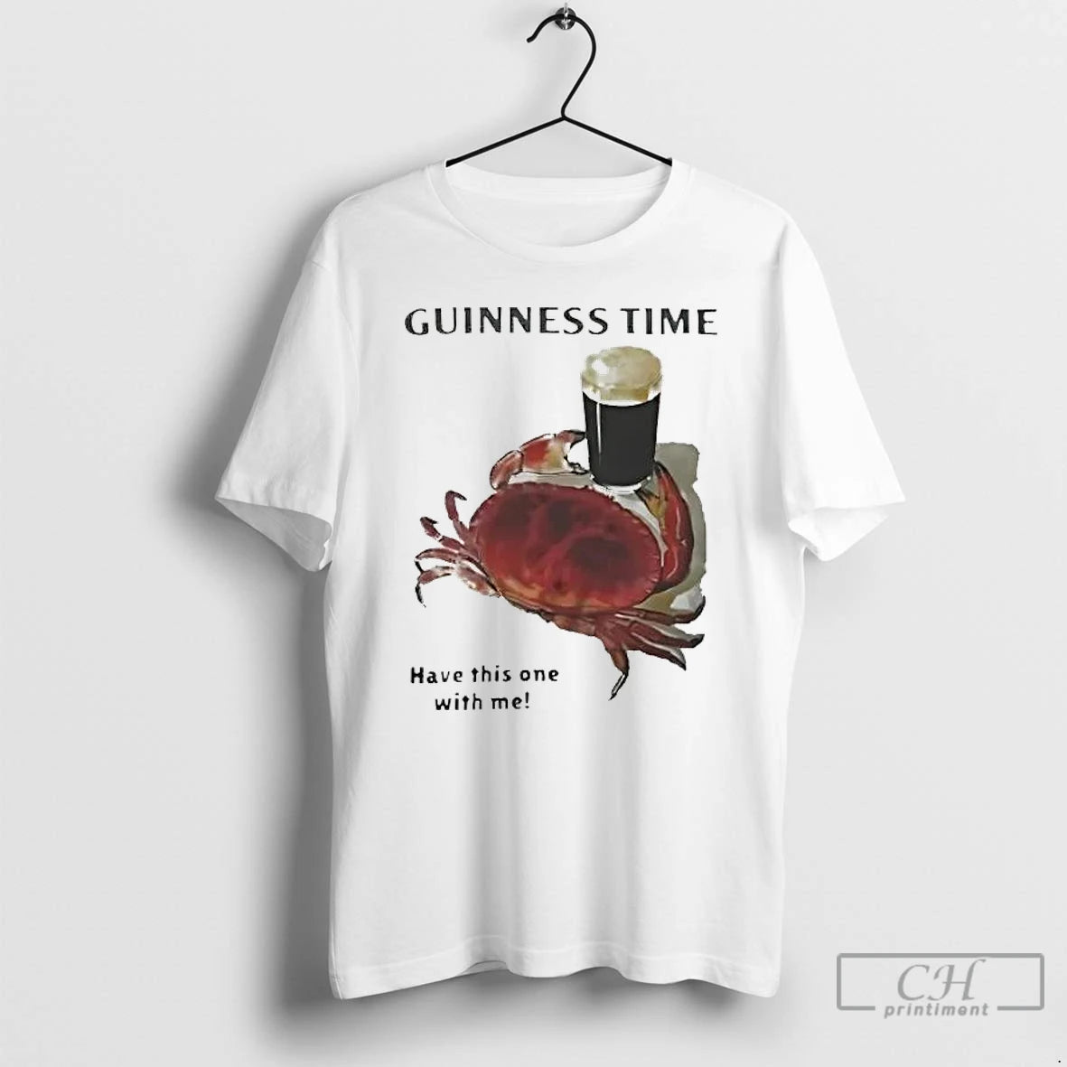 Classic Guinness Beer Crab Tank Time Have This One With Me T-Shirts, Hoodie, Sweatshirt | InkRitualCo.com