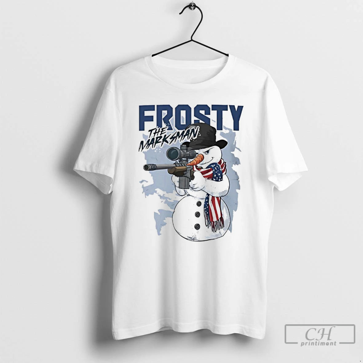 Classic Gun Snowman Frosty The Marksman T-Shirts, Hoodie, Sweatshirt | InkRitualCo.com