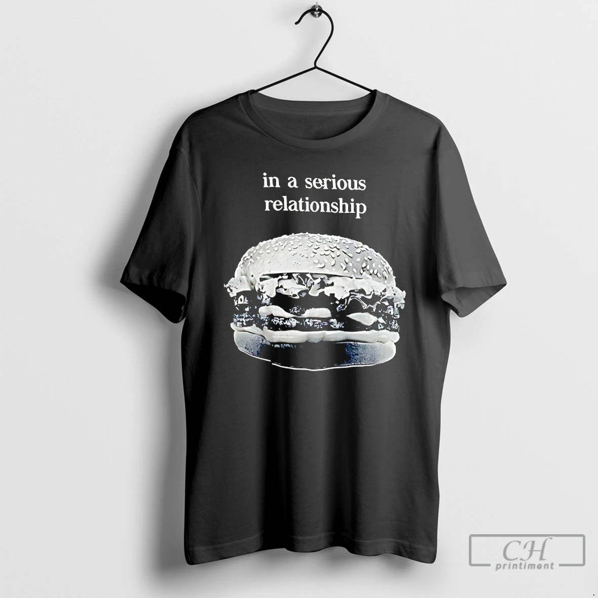Classic Hamburger In A Serious Relationship T-Shirts, Hoodie, Sweatshirt | InkRitualCo.com