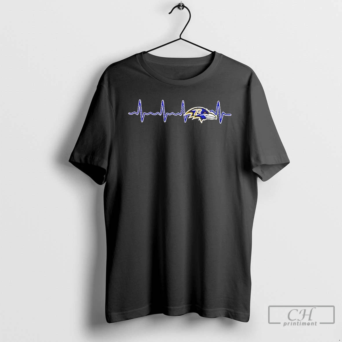Classic Heartbeat Baltimore Ravens Football Logo Graphic T-Shirts, Hoodie, Sweatshirt | InkRitualCo.com