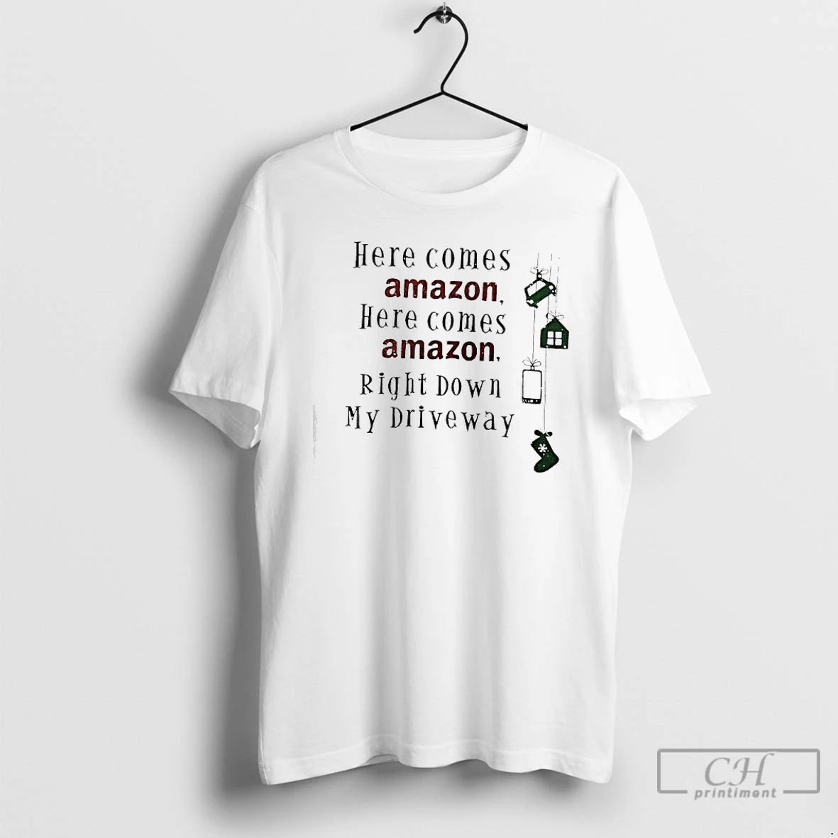 Classic Here Comes Amazon Here Comes Amazon Right Down My Driveway T-Shirts, Hoodie, Sweatshirt | InkRitualCo.com
